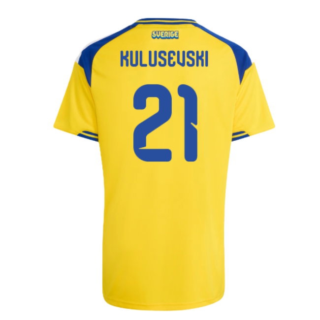 2026-2027 Sweden Home Shirt (Kids) (Kulusevski 21) — Buy Online