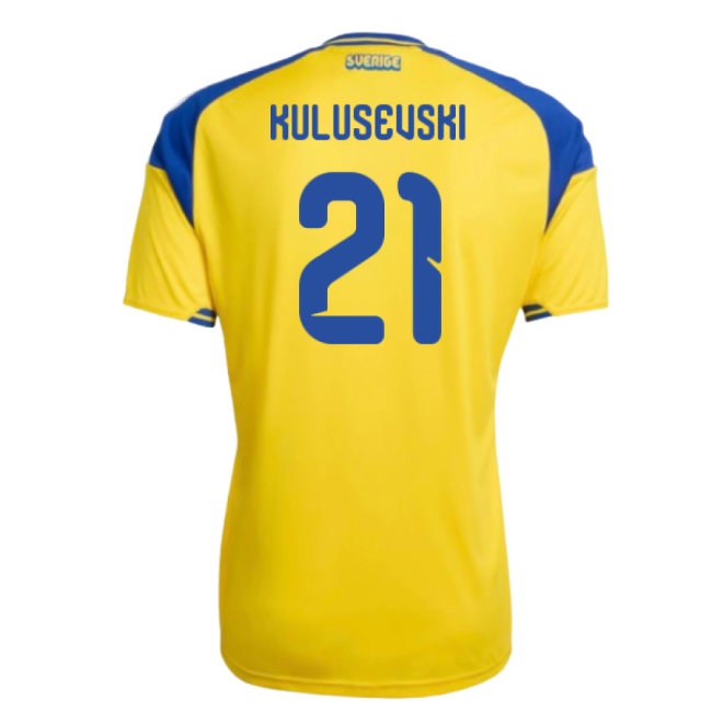2026-2027 Sweden Home Shirt (Kulusevski 21) — Shop Online