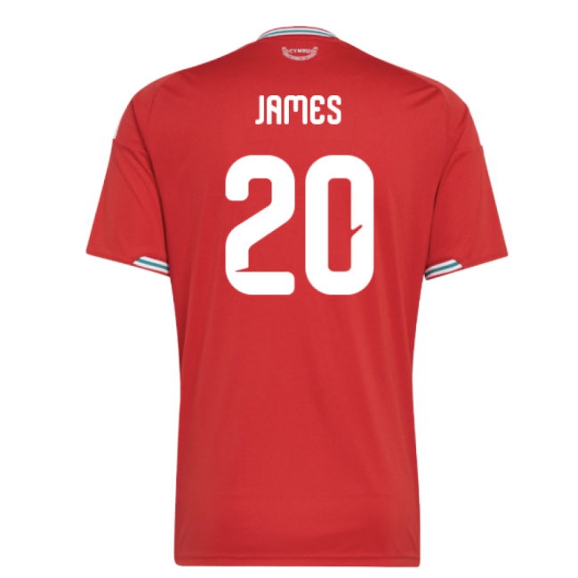 2026-2027 Wales Home Shirt (James 20) — Shop Online