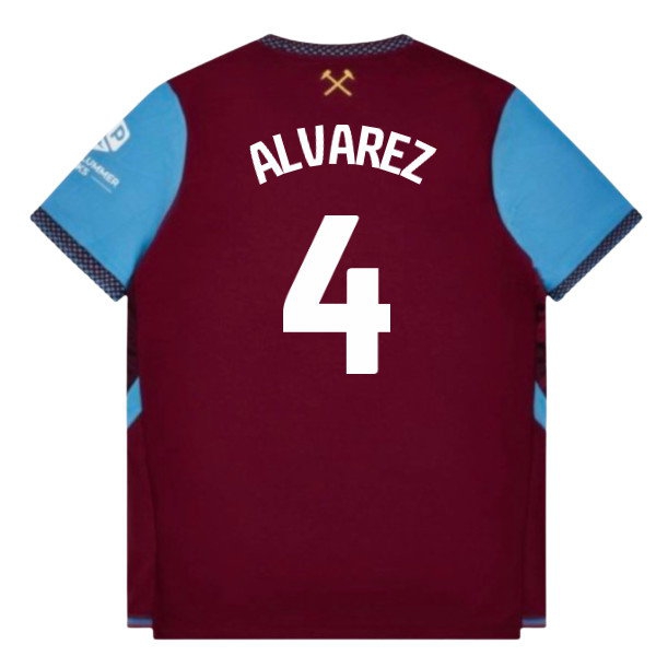 2026-2027 West Ham Home Shirt (Alvarez 4) — Shop Now