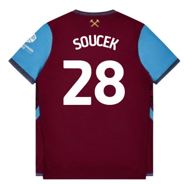 2026-2027 West Ham Home Shirt (Soucek 28) — Buy Online