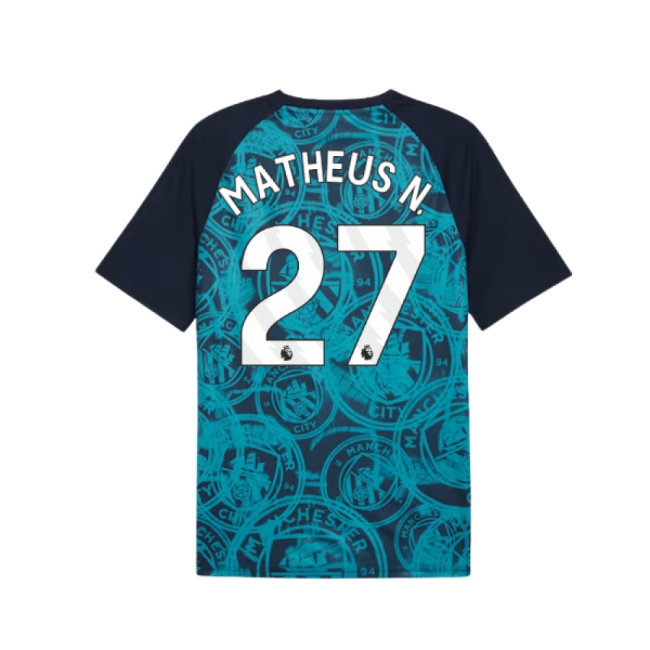 2026 Man City Warm Up Jersey (Deep Navy) (Matheus N. 27) — Shop Online
