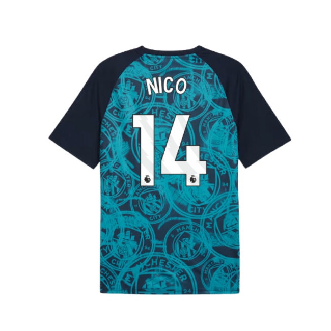 2026 Man City Warm Up Jersey (Deep Navy) (Nico 14) — Buy Now