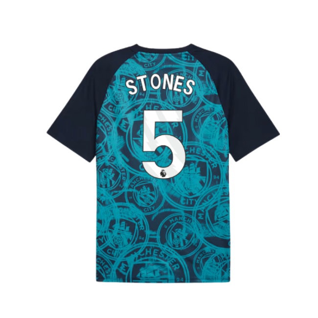 2026 Man City Warm Up Jersey (Deep Navy) (Stones 5) — Shop Now