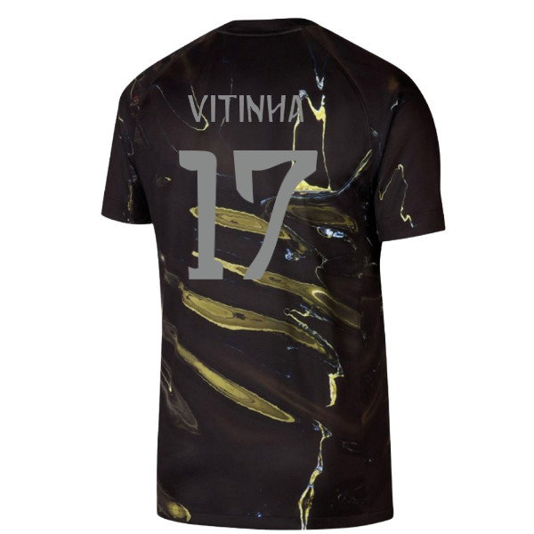 2026 PSG Jordan Stadium Night Edition Shirt (Black) (Vitinha 17) — Buy Now