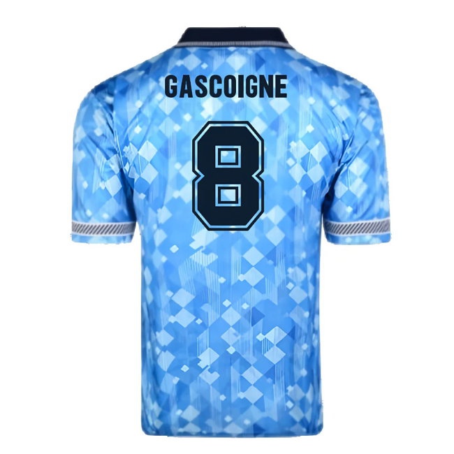 Score Draw England 1990 Third World Cup Finals Retro Football Shirt (Gascoigne 8) — Shop Online