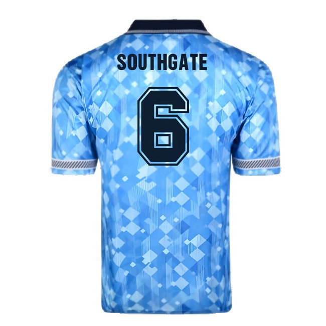 Score Draw England 1990 Third World Cup Finals Retro Football Shirt (Southgate 6) — Buy Online