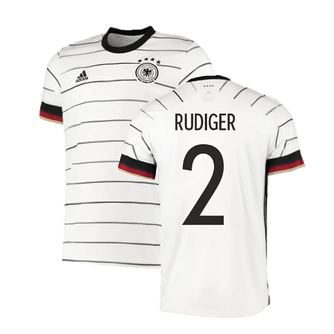 2020-2021 Germany Home Football Shirt (RUDIGER 2) — Buy Online