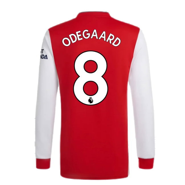 Arsenal 2021-2022 Long Sleeve Home Shirt (ODEGAARD 8) — Shop Now