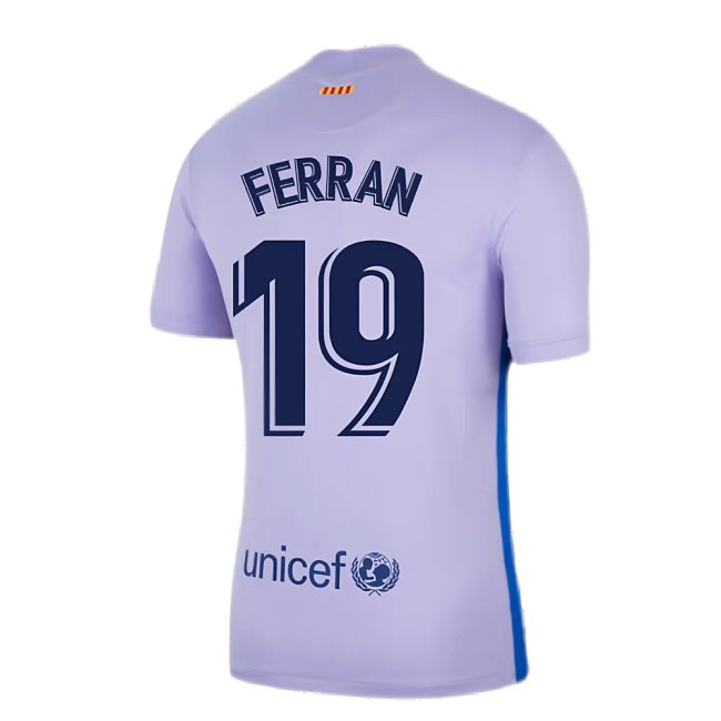 2021-2022 Barcelona Away Shirt (Kids) (FERRAN 19) — Shop Now