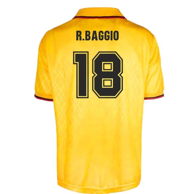 AC Milan 1995-1996 Third Retro Shirt (R.Baggio 18) — Buy Online