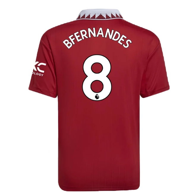 2022-2023 Man Utd Home Shirt (Kids) (B FERNANDES 8) — Shop Online