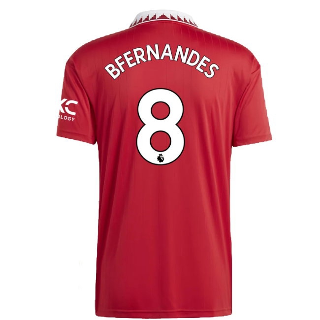 2022-2023 Man Utd Home Shirt (B FERNANDES 8) — Buy Now