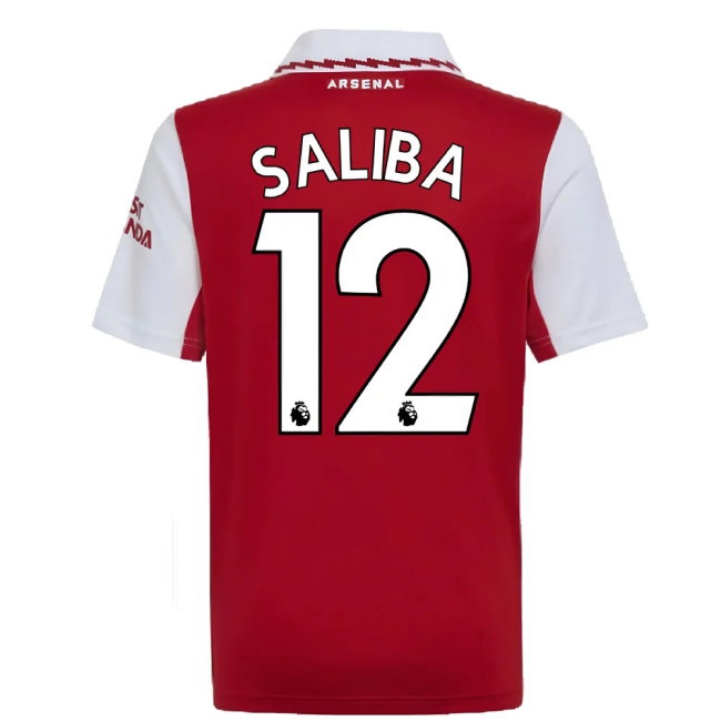 2022-2023 Arsenal Home Shirt (Kids) (SALIBA 12) — Shop Online