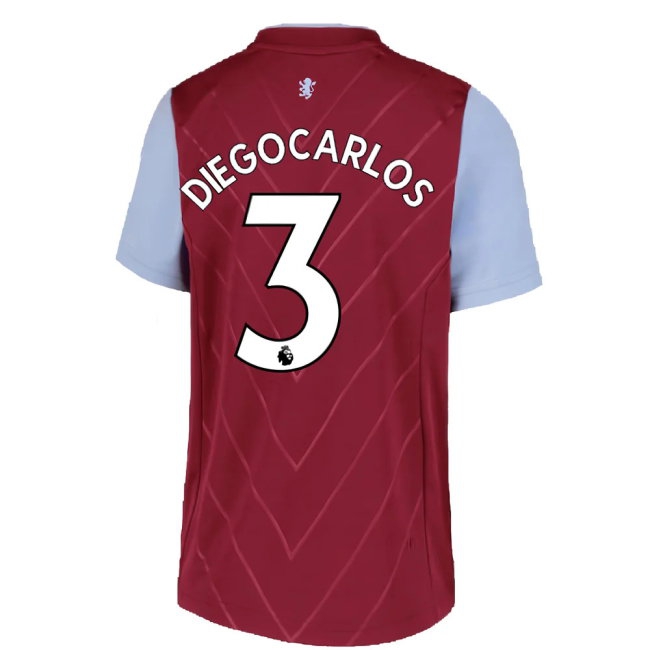 2022-2023 Aston Villa Home Shirt (Kids) (DIEGO CARLOS 3) — Shop Online
