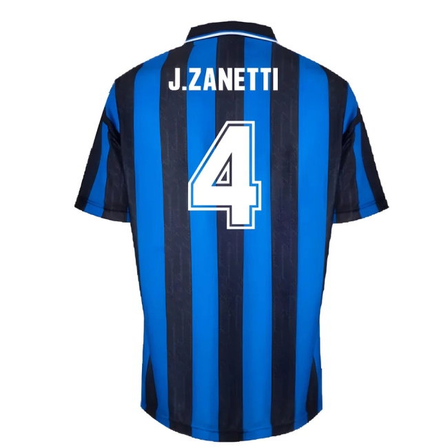 1996 Inter Milan Home Shirt (J.ZANETTI 4) — Buy Now