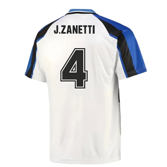 1996 Inter Milan Away Shirt (J.ZANETTI 4) — Buy Now