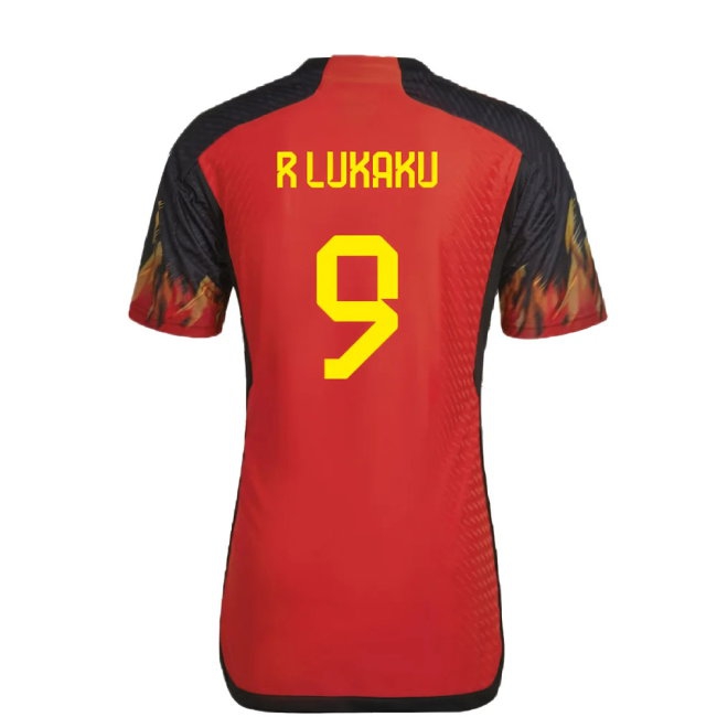 2022-2023 Belgium Player Version Home Shirt (R LUKAKU 9) — Buy Now