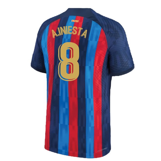 2022-2023 Barcelona CL Training Shirt (Grey) (A.INIESTA 8) — Shop Online