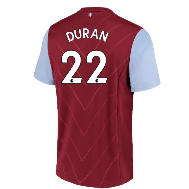 2022-2023 Aston Villa Home Shirt (Duran 22) — Buy Online