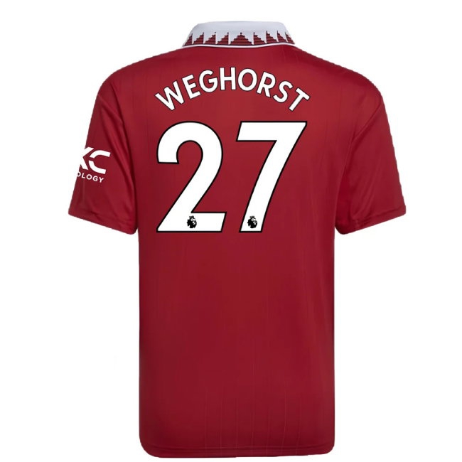 2022-2023 Man Utd Home Shirt (Kids) (Weghorst 27) — Shop Online