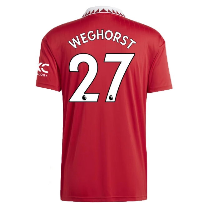 2022-2023 Man Utd Home Shirt (Weghorst 27) — Buy Online