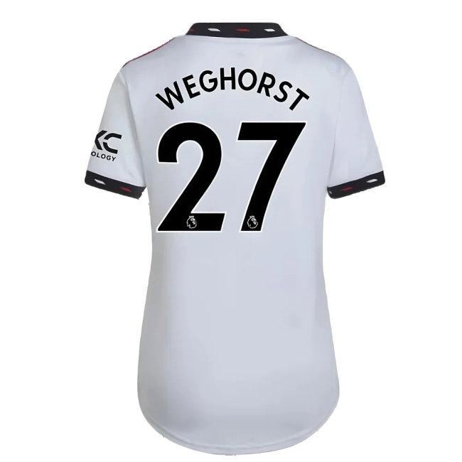 2022-2023 Man Utd Away Shirt (Ladies) (Weghorst 27) — Buy Online