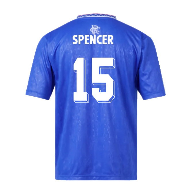 Rangers 1990 Home Retro Football Shirt (Spencer 15) — Shop Online