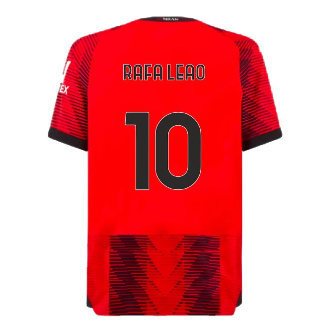 2023-2024 AC Milan Home Player Version Shirt (Rafa Leao 10) — Buy Online