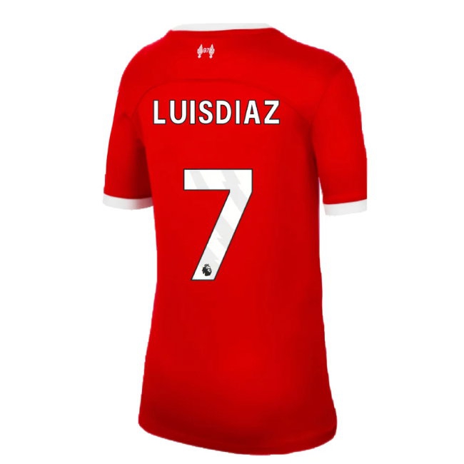 2023-2024 Liverpool Home Shirt (Kids) (Luis Diaz 7) — Shop Online