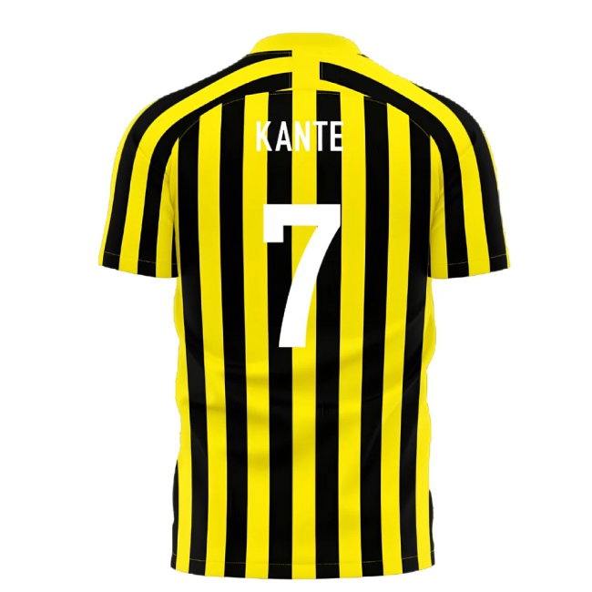 Al-Ittihad 2025-2026 Stripe Home Concept Football Kit (Libero) (Kante 7) — Buy Now
