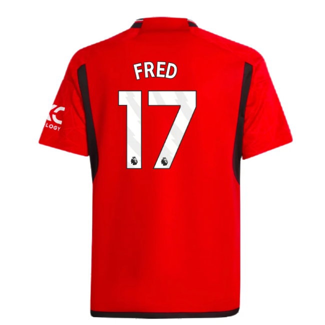 2023-2024 Man Utd Home Shirt (Kids) (Fred 17) — Buy Now