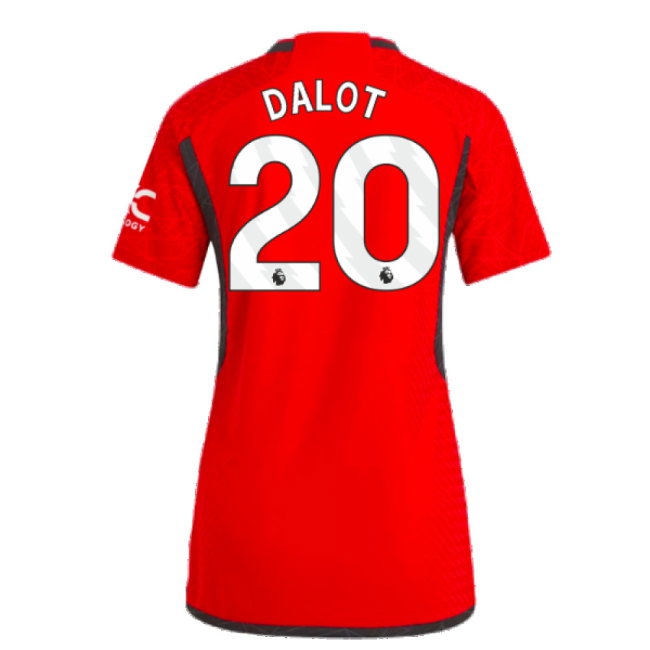 2023-2024 Man Utd Player Version Home Shirt (Ladies) (Dalot 20) — Buy Now