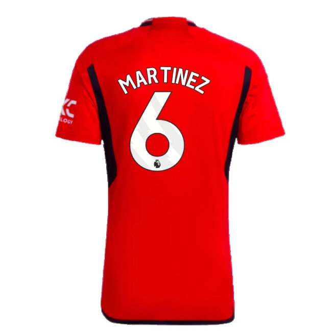 2023-2024 Man Utd Home Shirt (Martinez 6) — Shop Now