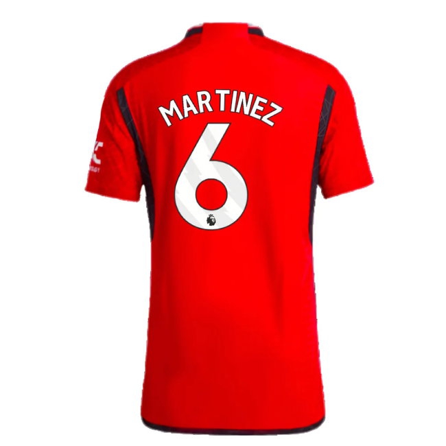 2023-2024 Man Utd Player Version Home Shirt (Martinez 6) — Shop Now