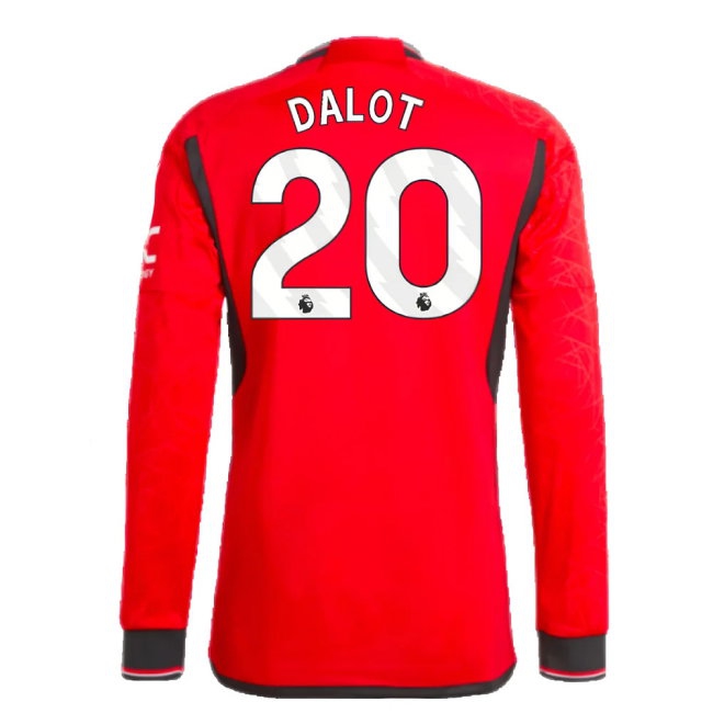 2023-2024 Man Utd Long Sleeve Home Shirt (Dalot 20) — Shop Now
