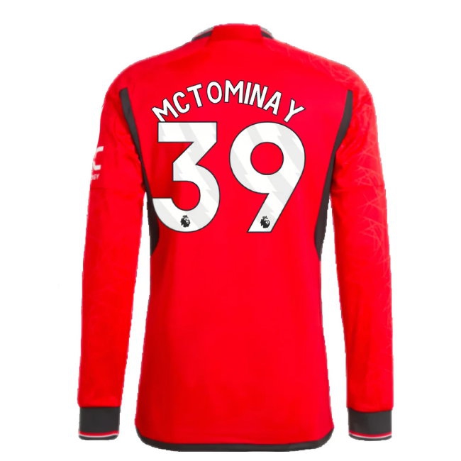 2023-2024 Man Utd Long Sleeve Home Shirt (McTominay 39) — Buy Online