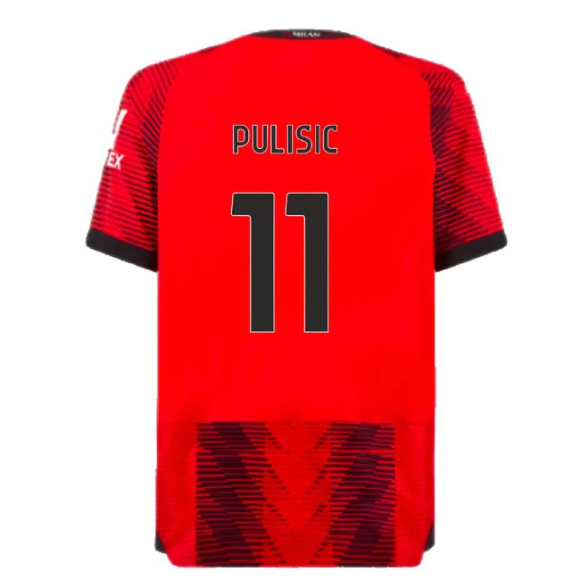 2023-2024 AC Milan Home Player Version Shirt (Pulisic 11) — Buy Online