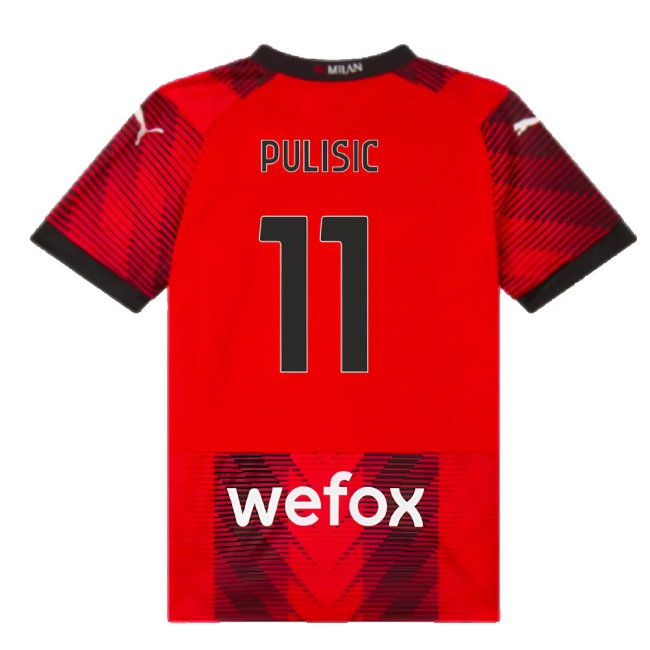 2023-2024 AC Milan Home Shirt (Kids) (Pulisic 11) — Buy Now