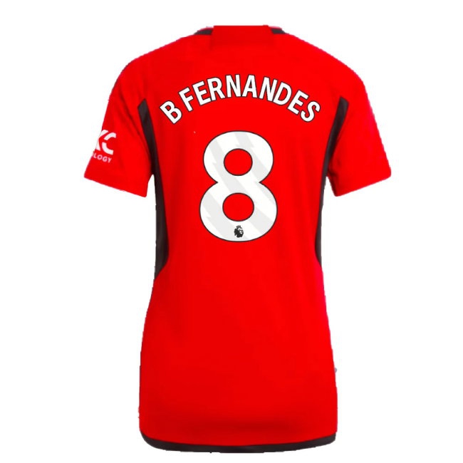 2023-2024 Man Utd Home Shirt (Ladies) (B Fernandes 8) — Buy Now