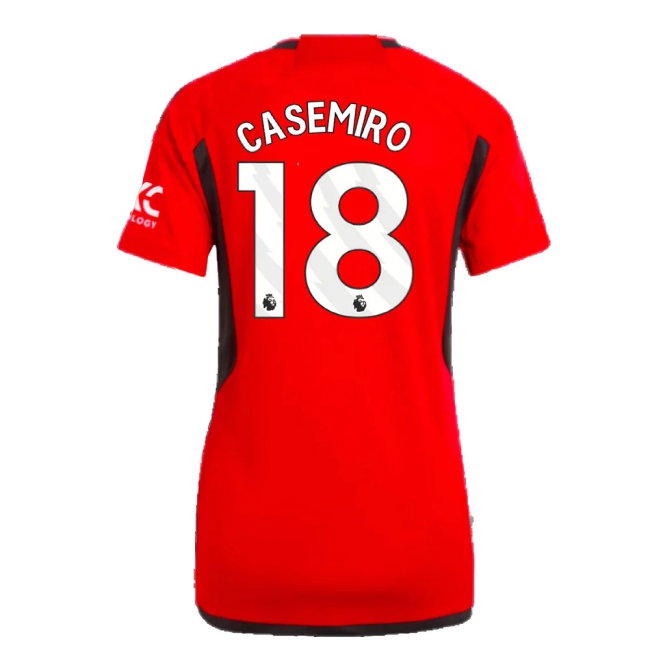 2023-2024 Man Utd Home Shirt (Ladies) (Casemiro 18) — Buy Now