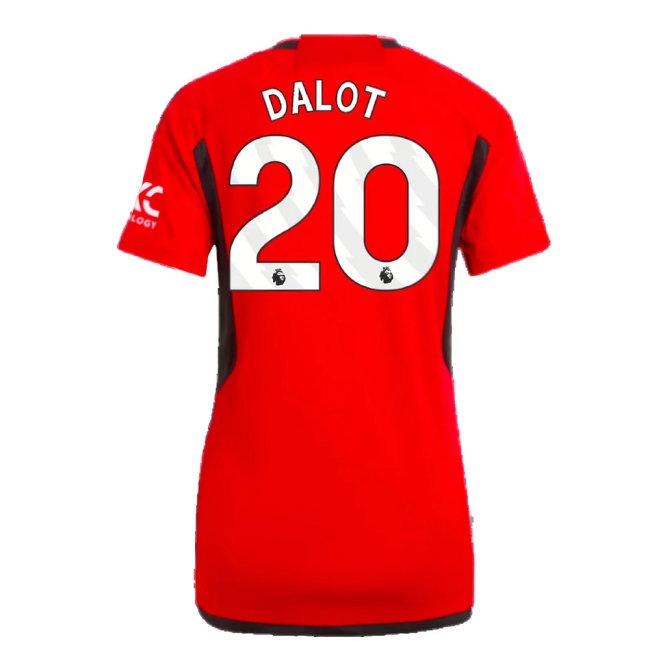 2023-2024 Man Utd Home Shirt (Ladies) (Dalot 20) — Shop Online