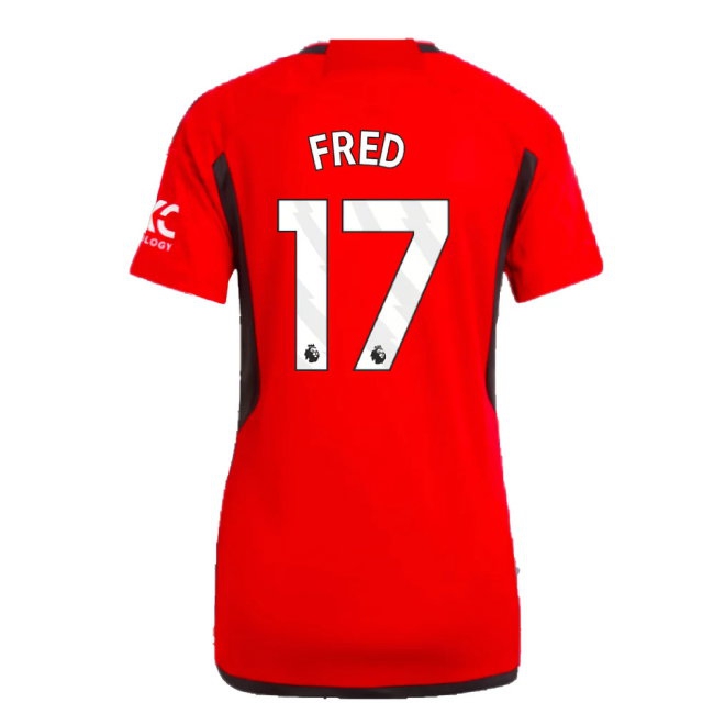 2023-2024 Man Utd Home Shirt (Ladies) (Fred 17) — Shop Now