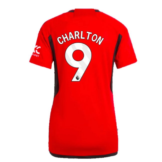2023-2024 Man Utd Home Shirt (Ladies) (Charlton 9) — Shop Online