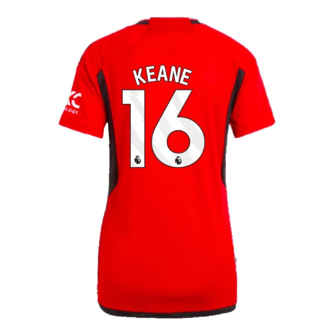 2023-2024 Man Utd Home Shirt (Ladies) (Keane 16) — Buy Online
