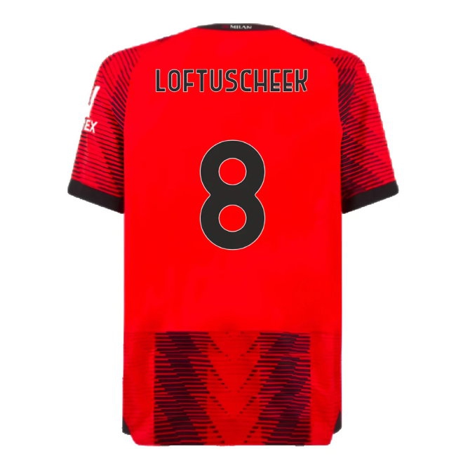 2023-2024 AC Milan Home Player Version Shirt (Loftus Cheek 8) — Shop Online
