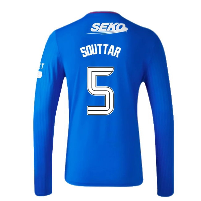 2023-2024 Rangers Long Sleeve Home Shirt (Souttar 5) — Buy Now