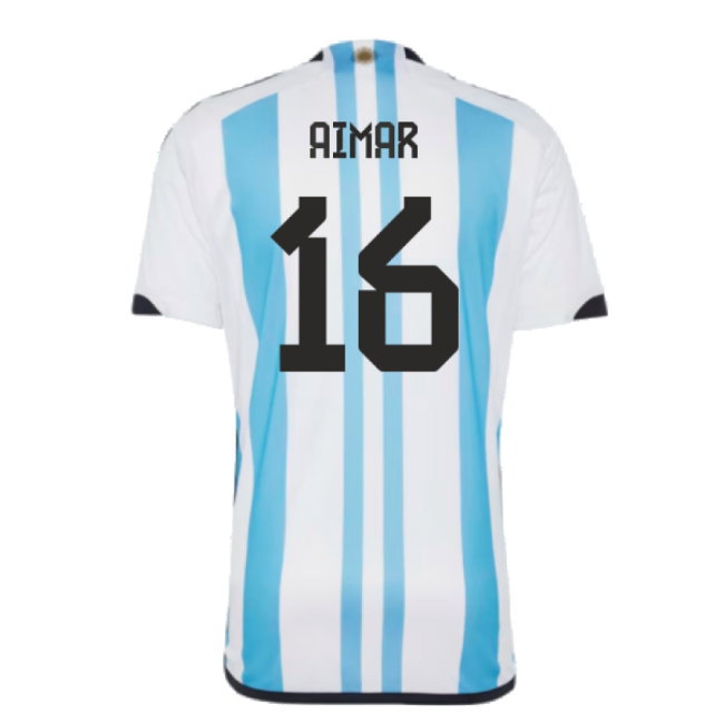 Argentina 2022 World Cup Winners Home Shirt (AIMAR 16) — Shop Now