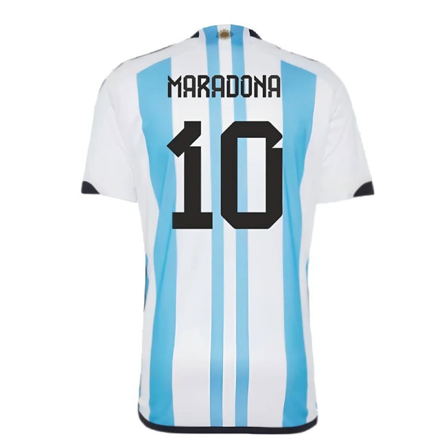Argentina 2022 World Cup Winners Home Shirt (MARADONA 10) — Buy Now