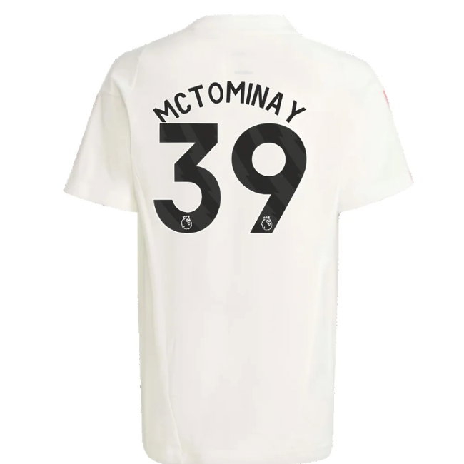 2023-2024 Man Utd Training Tee (White) - Kids (McTominay 39) — Buy Now